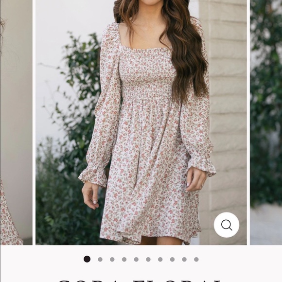 Dress Forum Dresses & Skirts - Cora Baby Doll Smocked Floral Dress